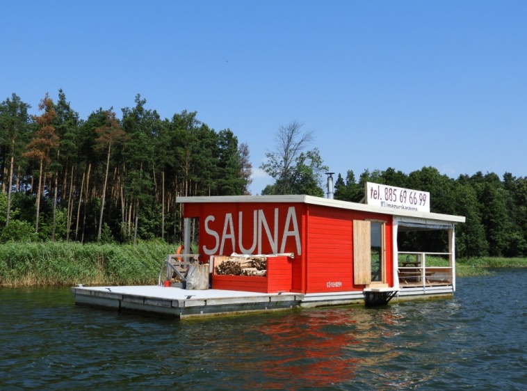 Pływająca Mazurska Sauna 